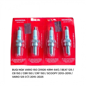BUGI NGK VARIO 150 / BEAT 125 / CB 150 / CBR 150 / CRF 150 / SCOOPY 2013-2019 / VARIO 125 ĐỜI 2015-2025 (31926-KRM-841)