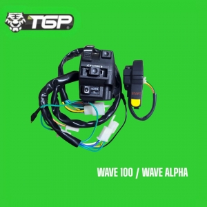 CẶP CÙM WAVE 100 INDO / UP WAVE 100 / WAVE 110 / WAVE ALPHA ( NÚT ĐEN + NÚT START ) HÀNG CTY