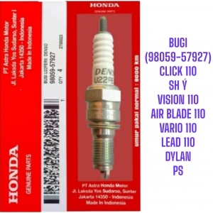 BUGI SPARK PLUG U22FER9 CLICK 110 / VARIO 110 / SH / DYLAN / VISION / PS / AIR BLADE 110 (98059-57927)