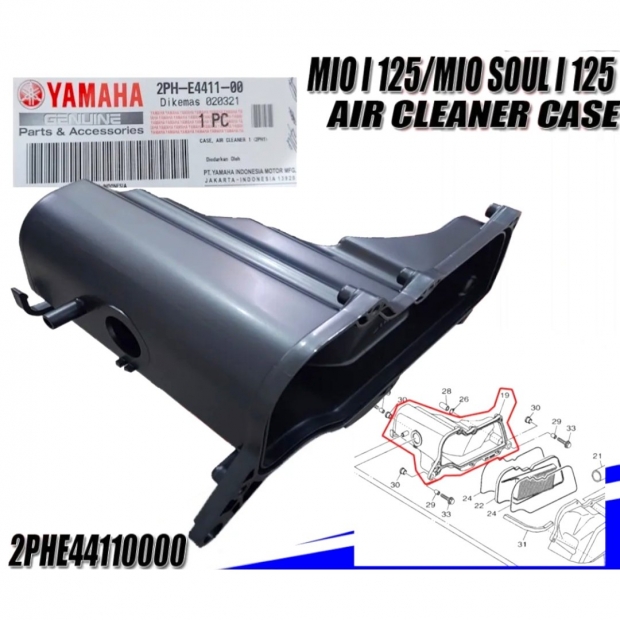 HỘP LỌC GIÓ TRONG MIO M3 ĐỜI 125 / MIO SOUL 125I - 2PH-E4411-000