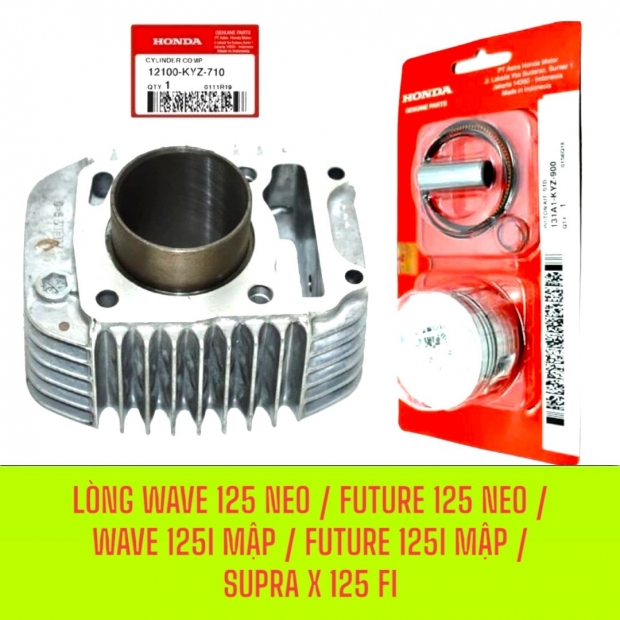 LÒNG PÍT TÔNG BẠC WAVE 125 NEO / FUTURE 125 NEO / WAVE 125I MẬP / FUTURE 125I MẬP / SUPRA X 125 FI