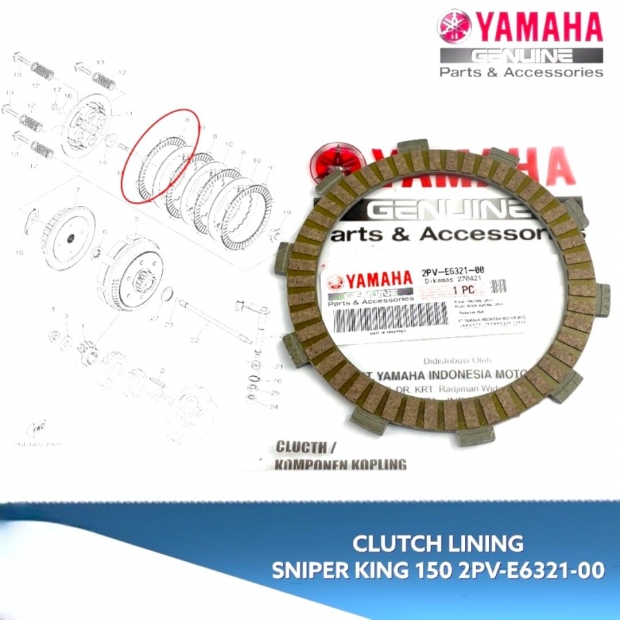 LÁ BỐ MXKING 150 / UPEXCITER 150 - 2PV-E6321-000