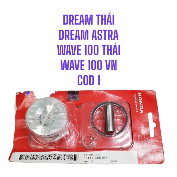 PÍT TÔNG BẠC DREAM THÁI / DREAM ASTRA / WIN 100 / WAVE 100 THÁI LAN / WAVE 100 VN ( COD 0.25 )
