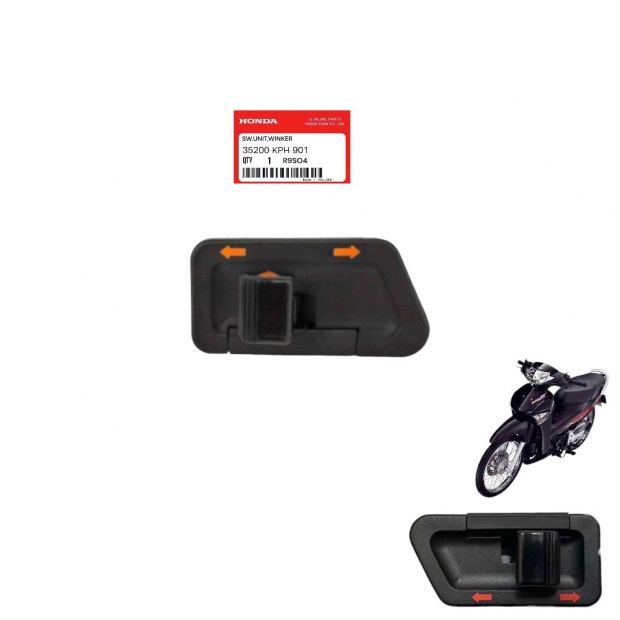 NÚT XI NHAN WAVE 125 NEO / FU 2 / WAVE 125R / WAVE 125S / SUPRA X 125 / SUPRA X 125 FIT / VARIO / BEAT / WAVE @ / WAVE S( MỦI TÊN ĐỎ ) - 35200-KPH-901