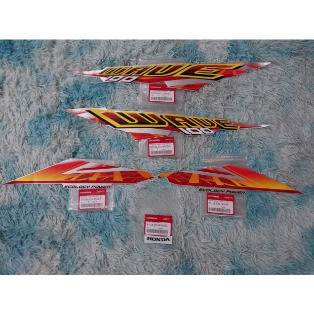 TEM WAVE 100S THÁI MÀU CAM ĐỎ