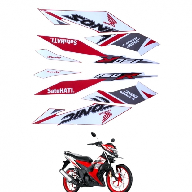 TEM IN SONIC 150 ĐỎ RACING ( ĐẸP NHƯ ZIN )