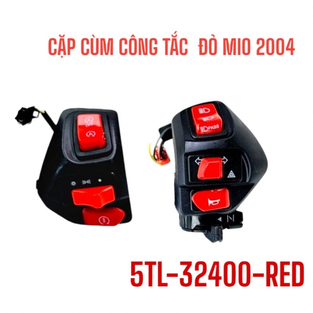 CẶP CÙM CÔNG TẮC ĐỎ MIO 2004 / MIO SMILE / JUPITER Z ( TNDG ) - 5TL-32400-RED