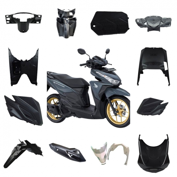 DÀN NHÁM VARIO 2017 / CLICK 2017 ( MỎ CÀY ỐP BỤNG BẠC )( 13 MÓN )