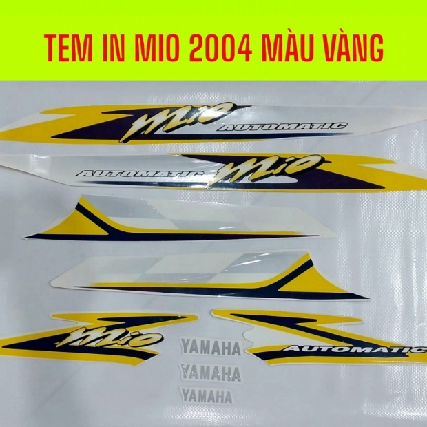 TEM IN MIO 2004 / MIO SMILE / MIO 115 ( DÁN DÀN ÁO MÀU VÀNG )( TNDG)