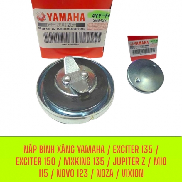 NẮP BÌNH XĂNG YAMAHA / EXCITER 135 / EXCITER 150 / MXKING 135 / JUPITER Z / MIO 115 / NOVO 123 / NOZA / VIXION
