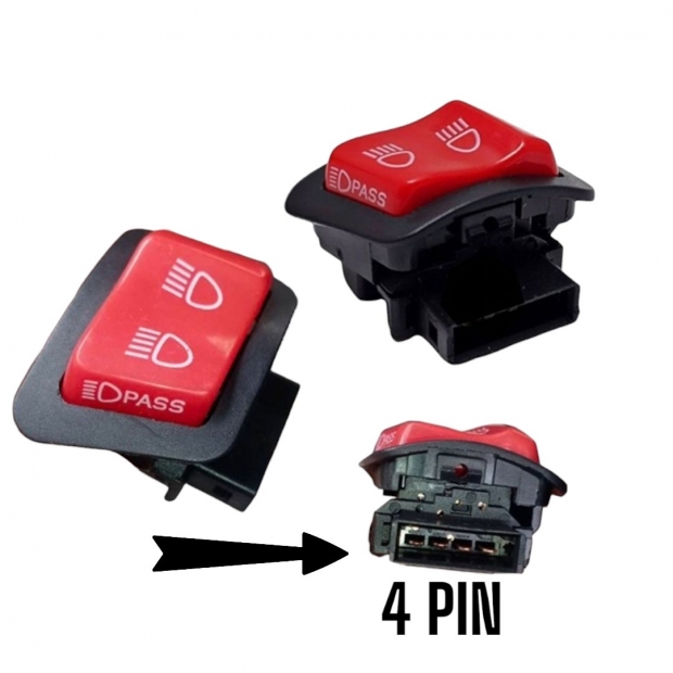 NÚT PASSING ĐỎ 4 PIN VARIO / VISION / SH / WINNER / FUTURE