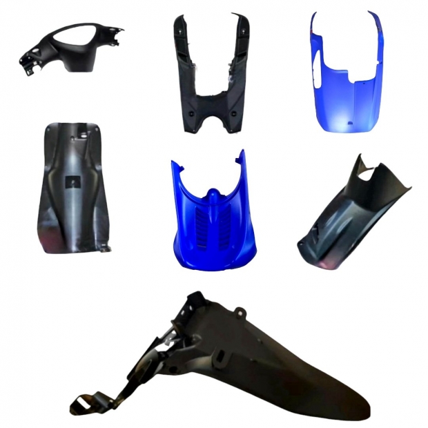 DÀN NHÁM MIO 2004 / MIO 115 ( 7 CHI TIẾT CHẮN BÙN SÀN GẦM MÀU XANH )