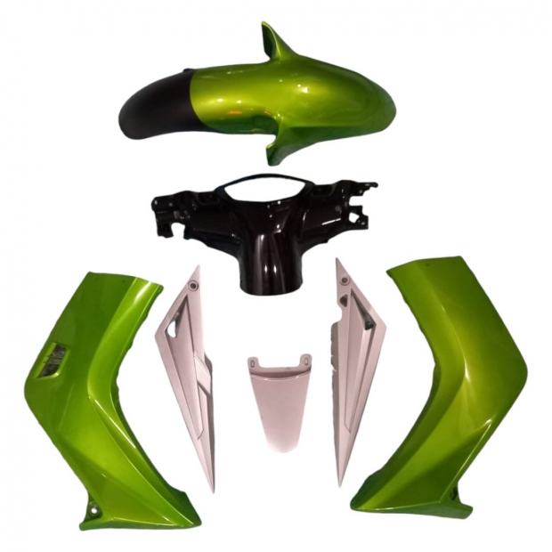 DÀN ÁO MXKING 135 XANH LÁ / UP EXCITER 135 ĐỜI 2010 ( 7 MÓN )