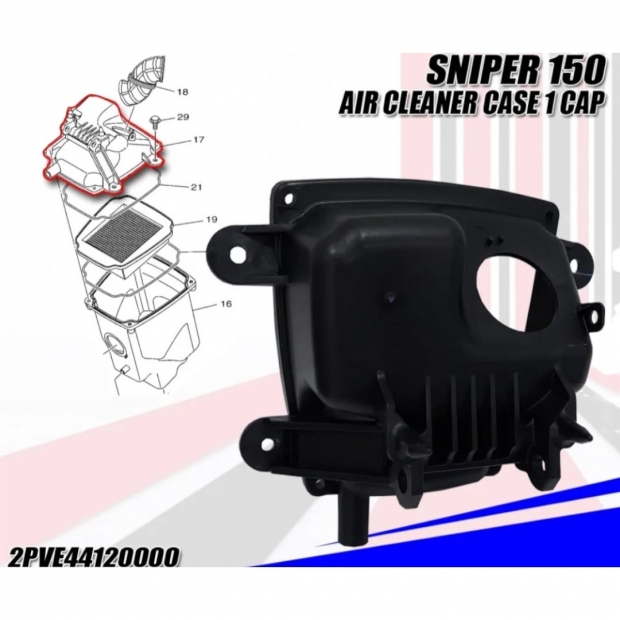 NẮP HỘP LỌC GIÓ MXKING 150 / UP EXCITER 150 / EXCITER 155 - 2PV-E4412-00