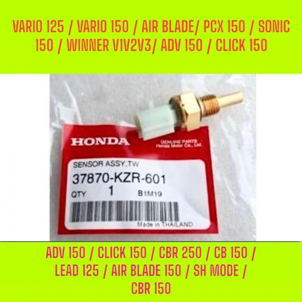 CẢM BIẾN NHIỆT ĐỘ VARIO 125 / VARIO 150 / AIR BLADE 125/ PCX 150 / SONIC 150 / WINNER V1V2V3/ ADV 150 / CLICK 150 / CBR 250 / CB 150 / LEAD 125 / AIR BLADE 150 / SH MODE / CBR 150 - 37870-KZR-601
