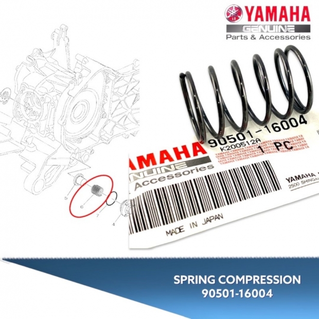 LÒ XO NẮP THĂM NHỚT MIO 2004 / MIO 115 / NOVO 123 - 90501-16004