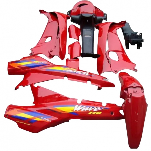 DÀN ÁO WAVE 110 THÁI LAN MÀU ĐỎ BÓNG