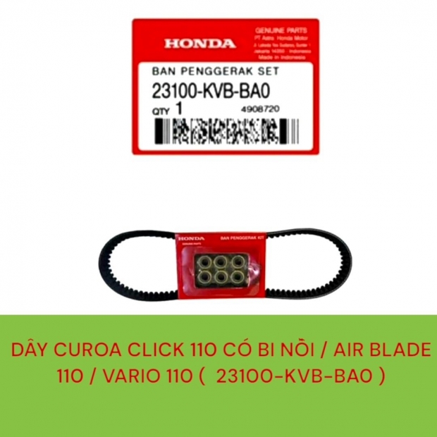 DÂY CUROA CLICK 110 CÓ BI NỒI / AIR BLADE 110 / VARIO 110 ( 23100-KVB-BA0 )