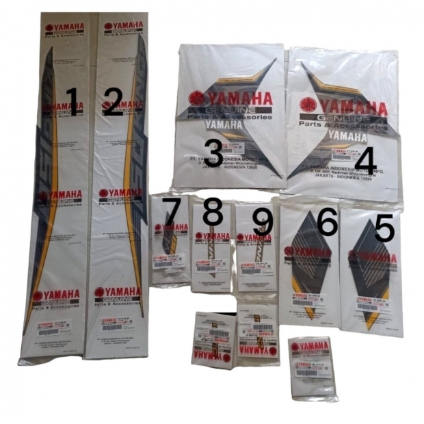 TEM MXKING 150 VÀNG ĐEN ĐỜI 2017 ( LẺ TỪNG CHI TIẾT )