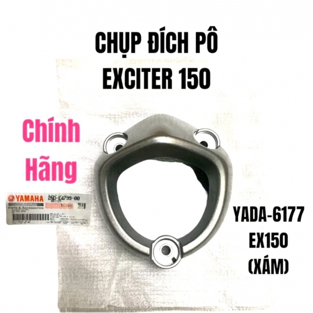 CHỤP ĐÍT PÔ EXCITER 150 MÀU BẠC