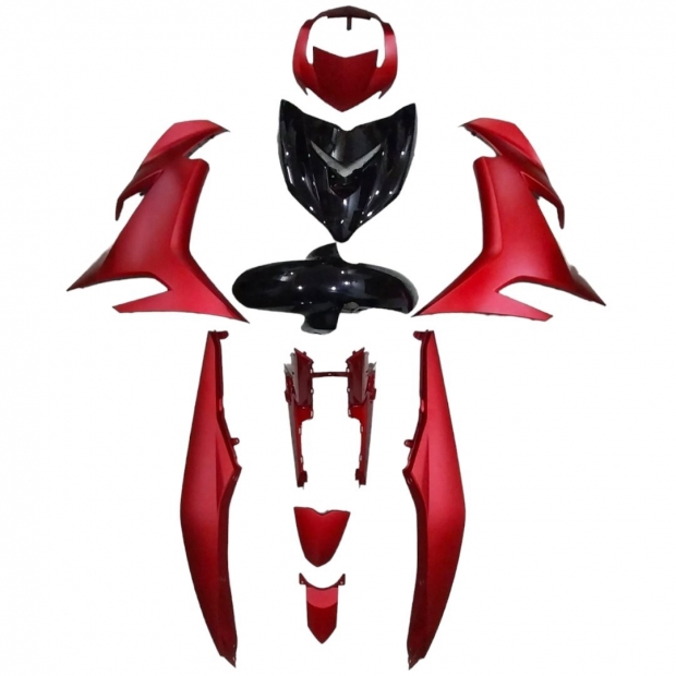 DÀN ÁO MXKING 150 MÀU ĐEN ĐỎ NHÁM/ UP EXCITER 150