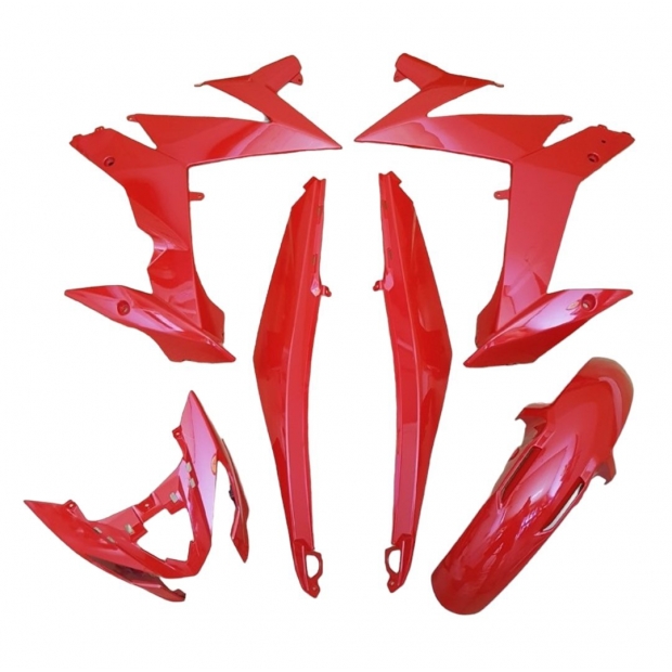 DÀN ÁO SATRIA FI 150 / RAIDER FI 150 ĐỎ BÓNG