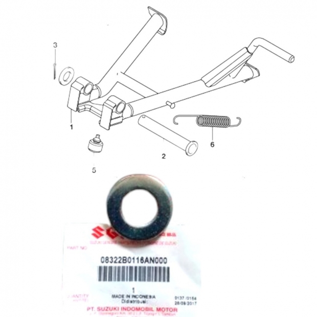 LÒNG ĐỀN GIỮ CHỐNG ĐỨNG SATRIA FI 150 / SATRIA FU 150 / AXELO 125