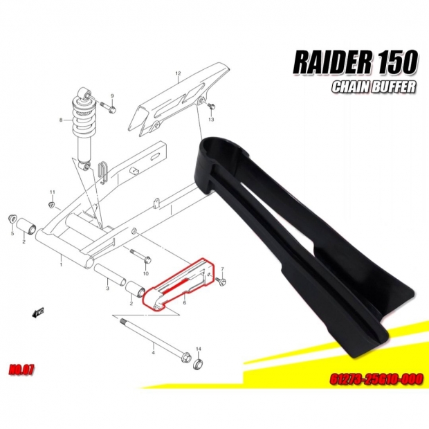 CAO SU GẮP SATRIA FI 150 / RAIDER FI 150 / SATRIA FU 150