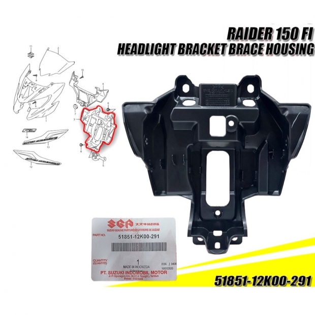 NHÁM BỢ CHÓA TRƯỚC SATRIA FI 150 / RAIDER FI 150