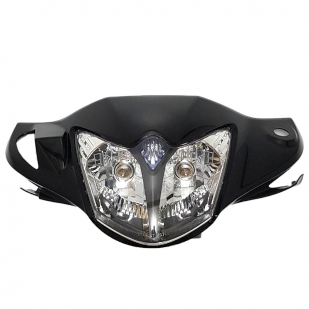 ỐP ĐẦU / CHÓA TRƯỚC AXELO 125 MÀU ĐEN BÓNG / UP AXELO 125 VIỆT NAM