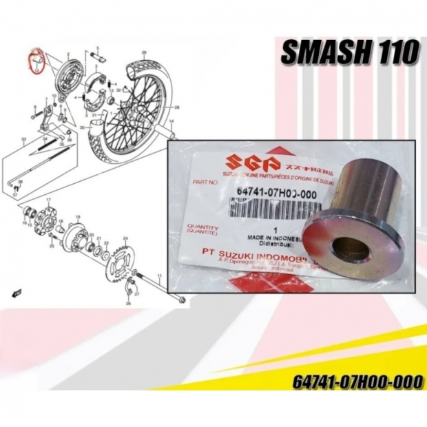 CỤC CĂN BÁNH SAU AXELO 125 / SHOGUN 125 / SU VIVA