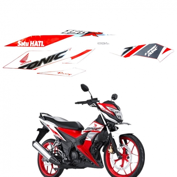 TEM SONIC 150 ĐỎ RACING BÊN TRÁI