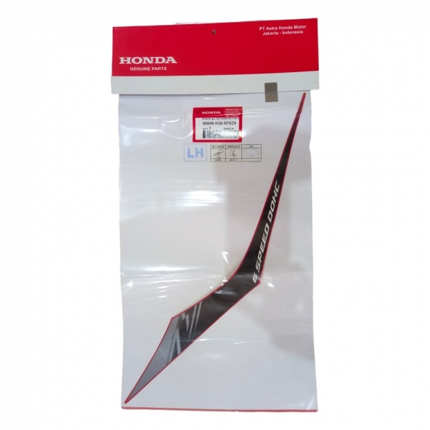 TEM ỐP HÔNG SONIC 150 TRẮNG ĐỎ ĐEN BÊN TRÁI ( ĐỜI 2021 )