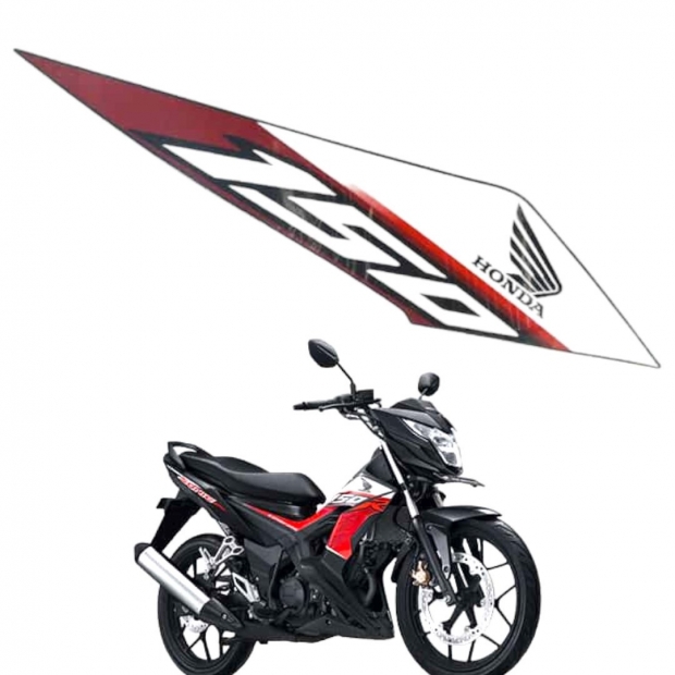 TEM ỐP SƯỜN SONIC 150 ĐEN NHÁM PHẢI (ĐỜI 2021)