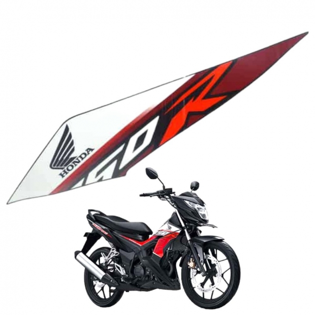 TEM ỐP SƯỜN SONIC 150 ĐEN NHÁM TRÁI (ĐỜI 2021)