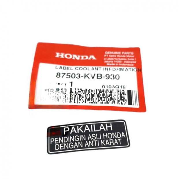 TEM DÁN NẮP NƯỚC / BÌNH NƯỚC MÁT SONIC 150 / WINNER V1V2V3 / VARIO 2017 / VARIO 2021 / VARIO 160 / BEAT / SCOOPY / ADV / PCX / CBR / CB