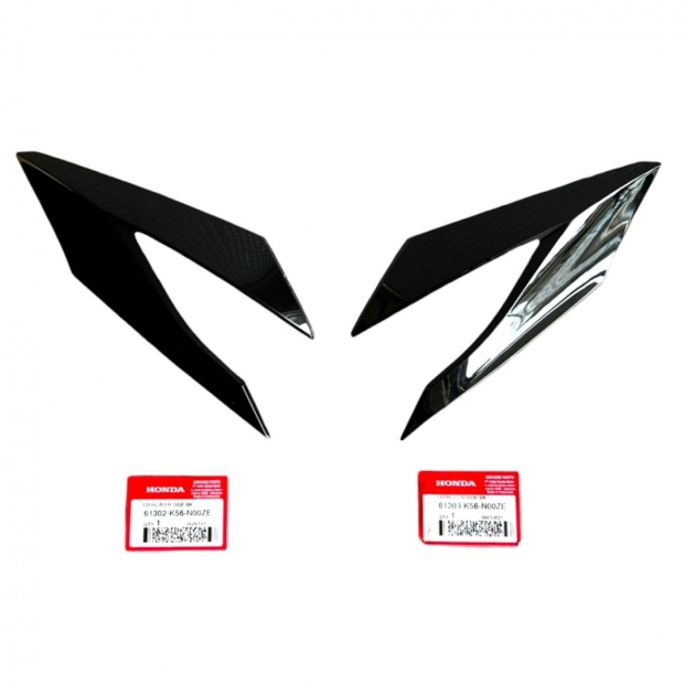 TAI THỎ SONIC 150 ĐEN BÓNG BÊN PHẢI