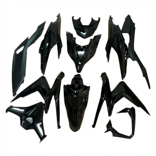 DÀN ÁO CLICK 2021 ĐEN BÓNG ( 11 MÓN )