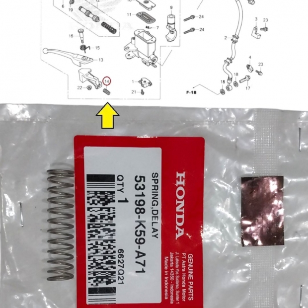 LÒ XO HÃM TAY THẮNG VARIO 2021 / CLICK 2021/ VARIO 160 / VARIO 2023 / GENNIO