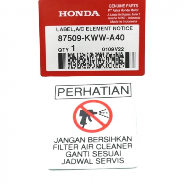 TEM HỘP LỌC GIÓ VARIO 2021/VARIO 2017 / VARIO 125 ĐỜI 2023 /VARIO 160 / SONIC / WINNER V1V2V3 / ADV / CBR / CB / SCOOPY