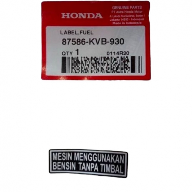 TEM THÔNG SỐ DÁN BÌNH XĂNG VARIO 2017 / VARIO 2021 / VARIO 125 ĐỜI 2023 / PCX / BEAT / SCOOPY / CBR 150