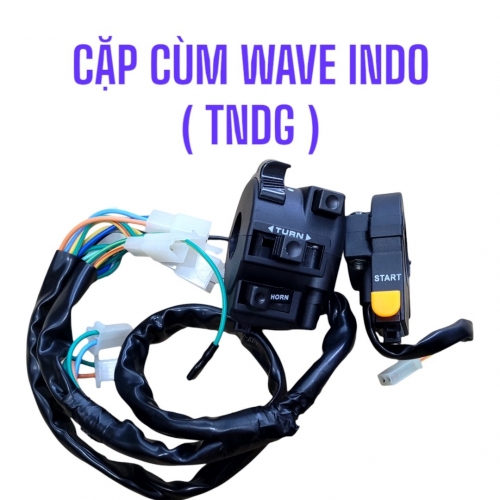 CẶP CÙM WAVE 100 INDO SIÊU ĐẸP / UP WAVE 110 / WAVE 100 / WAVE ZX / WAVE ALPHA ( THƯƠNG HIỆU TNDG )