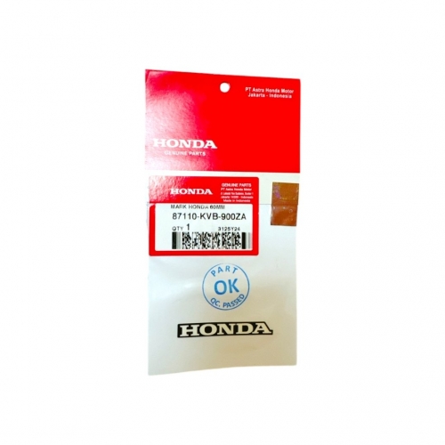 TEM HONDA 60MM DÁN ỐP ĐẦU DÈ SAU VARIO 2021 / VARIO 160 / SCOOPY /BEAT ( XÀI MỌI XE ) - 87110-KVB-900ZA