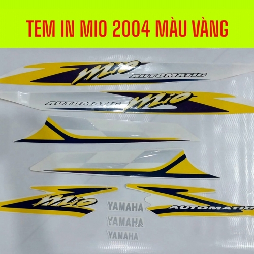 TEM IN MIO 2004 / MIO SMILE / MIO 115 ( DÁN DÀN ÁO MÀU VÀNG )