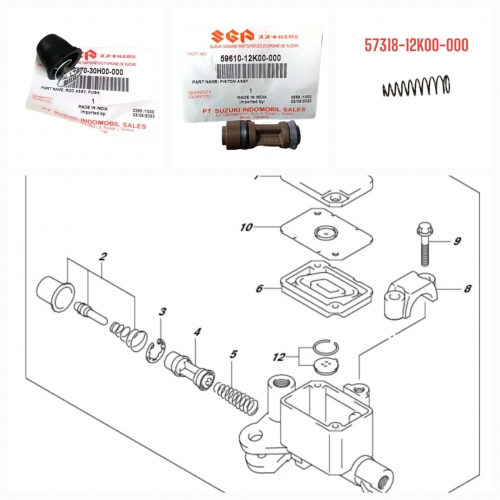 SET 3 MÓN PHỐT CÙM DẦU SATRIA FI 150 / GSX 150