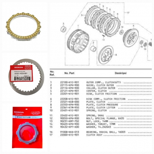 LÁ BỐ / LÁ SẮT WAVE 125 / FUTURE 125 ( 1 BỘ LÁ BỐ + 3 BỘ LÁ SẮT )
