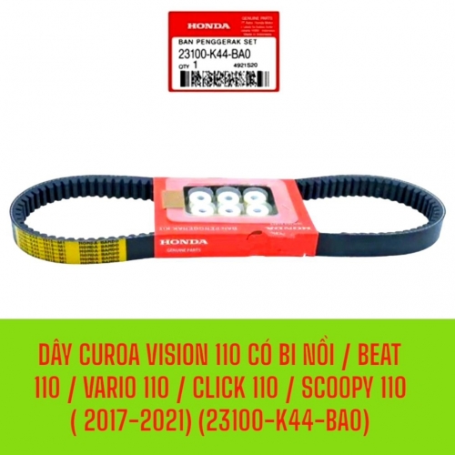 DÂY CUROA VISION 110 CÓ BI NỒI / BEAT 110 / VARIO 110 / CLICK 110 / SCOOPY 110 ( 2017-2021) (23100-K44-BA0)