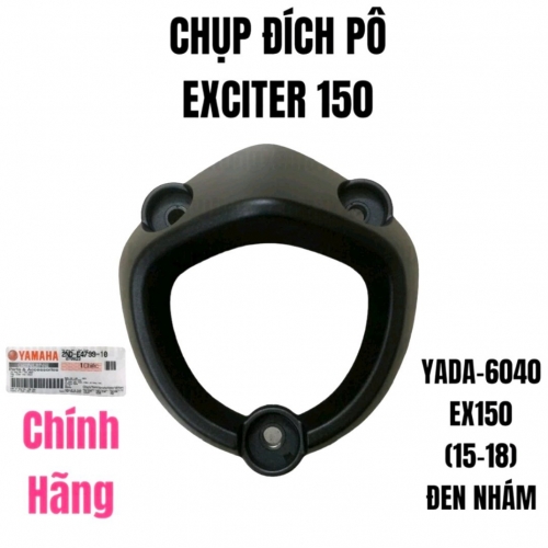 CHỤP ĐÍT PÔ EXCITER 150 MÀU ĐEN