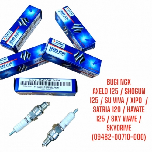 BUGI NGK AXELO 125 / SHOGUN 125 / SU VIVA / XIPO  / SATRIA 120 / HAYATE 125 / SKY WAVE / SKYDRIVE (09482-00710-000)