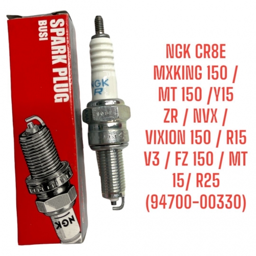 BUGI CHÂN DÀI YAMAHA NGK CR8E MXKING 150 /MT 150 /Y15 ZR / NVX / VIXION 150 / R15 V3 / FZ 150 / MT 15/ R25 (94700-00330)